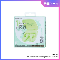 REMAX - TWS-26 ANC+ENC Noise Canceling True Wireless Stereo Music Talking Wireless Earbuds - Green