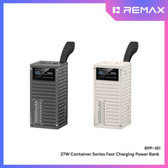 REMAX - RPP-161 Container Series 50000mAh PD+QC Power Bank (PD 27W+ QC22.5W) - Grey