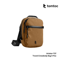 TOMTOC - Aviator-T37 Travel Crossbody Bag X-Pac ( 1.3L ) - Brown