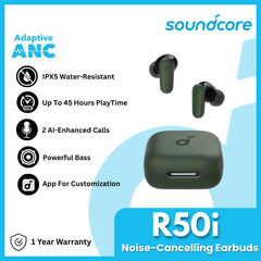 ANKER - SOUNDCORE R50i NC Noise-Cancelling Wireless Earbuds - Green