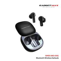 GADGET MAX - GM55 Fliz Series ANC+ENC Bluetooth Wireless Earbuds - Black