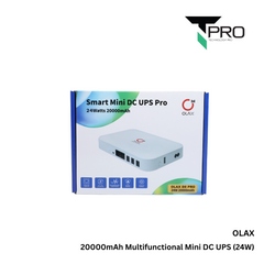 T-PRO - OLAX 20000mAh 24W Multifunction Network Mini DC UPS Pro - White