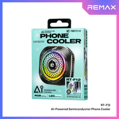 REMAX - RT-F12 AI-Powered Semiconductor Phone Cooler - Black