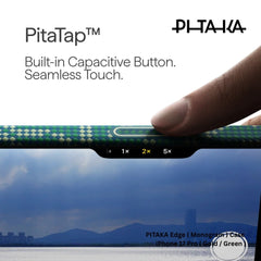 PITAKA - Monogram ( Edge ) Case For iPhone 17 Pro - Gold / Green