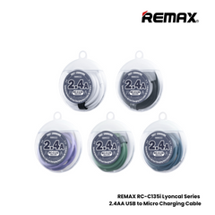 REMAX RC-C135i Lyoncal Series 2.4A USB to Lightning Fast Charing Data Cable - Purple