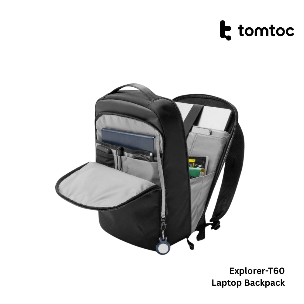 TOMTOC - Explorer-T60 Laptop Backpack ( 16 Inch / 22.5L ) - Black