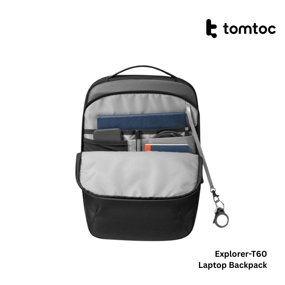 TOMTOC - Explorer-T60 Laptop Backpack ( 16 Inch / 22.5L ) - Black