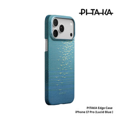 PITAKA - Glint Of Gold Ultra Slim ( Edge ) Case For iPhone 17 Pro - Lucid Blue