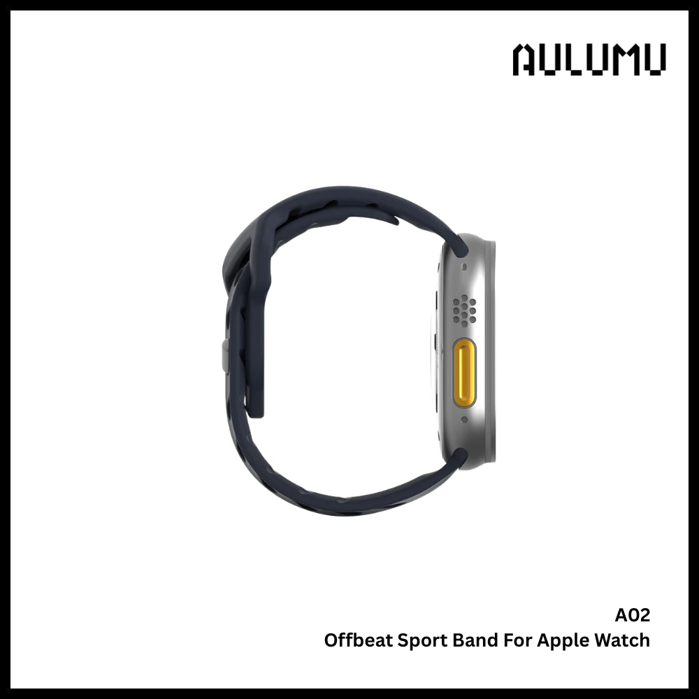 Aulumu - A02 Offbeat Sport Band for Apple Watch Series - Dark Blue