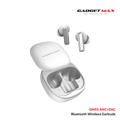 GADGET MAX - GM55 Fliz Series ANC+ENC Bluetooth Wireless Earbuds - White