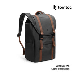 TOMTOC - VintPack-TA1 Laptop Back ( 16 Inch / 17L ) - Black