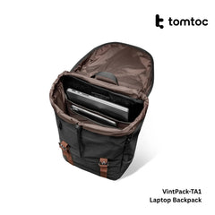 TOMTOC - VintPack-TA1 Laptop Back ( 16 Inch / 17L ) - Black