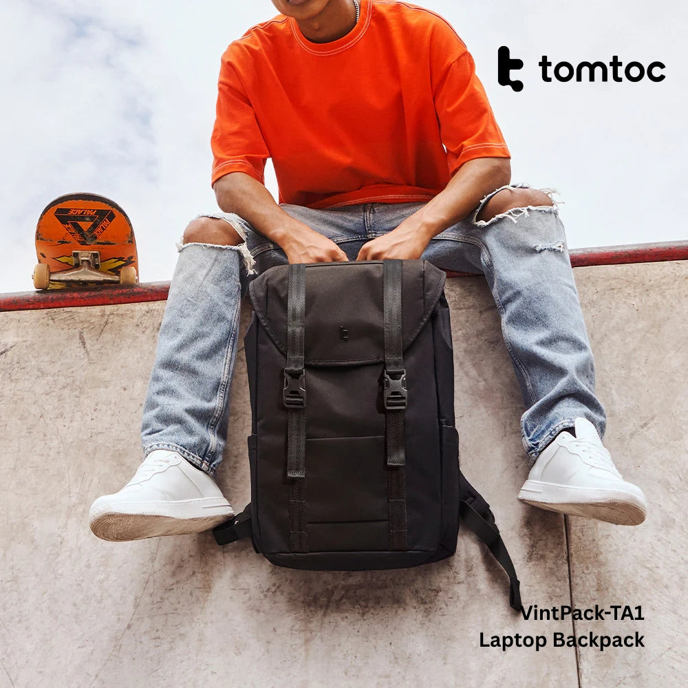 Timtoc Tomtoc - VintPack-TA1 Laptop Back ( 15.6 Inch / 22L ) - Dark ...