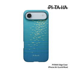PITAKA - Glint Of Gold Ultra Slim ( Edge ) Case For iPhone Air - Lucid Blue