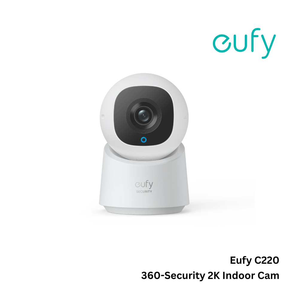 ANKER - EUFY C220 Security 360 Indoor 2K Camera - White