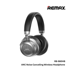 REMAX - RB-980HB ANC Noise Cancelling Bluetooth Wireless Headphone - Black