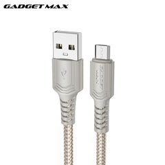 GADGET MAX - GX29 Woven Series USB To Micro Charging Data Cable (2.4A) - Grey