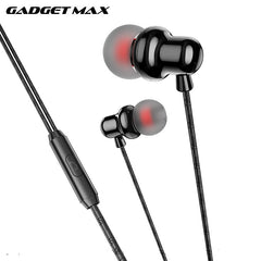 GADGET MAX - GM10 3.5mm Universal Wired Earphone - Black