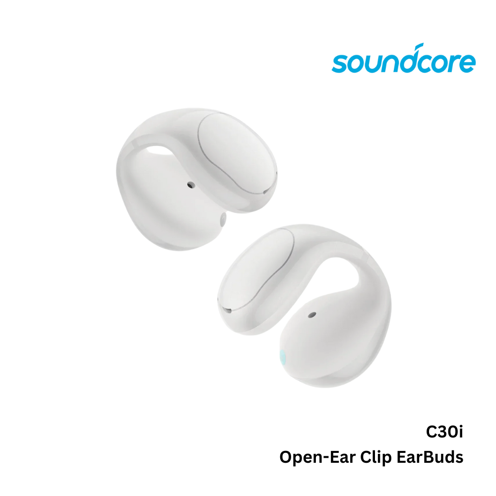 ANKER - SOUNDCORE C30i Open-Ear Clip Earbuds - White