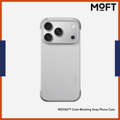 MOFT - MOVAS™ Color-Blocking Snap Phone Case For iPhone 17 Pro Max - Misty Cove + Cement
