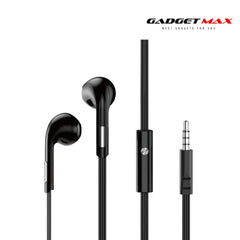 GADGET MAX - GM06 3.5mm Clear Sound Wired Earphone - Black