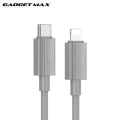 GADGET MAX - GX27 C-L TPE Series Type-C To Lightning Fast Charging Data Cable (27W) - Grey