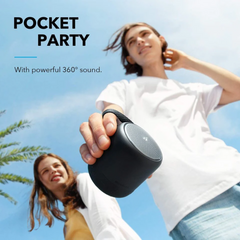 Anker Soundcore Mini 3 Bluetooth Speaker, BassUp and PartyCast Technology, USB-C, Waterproof IPX7, and Customizable EQ