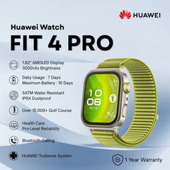 HUAWEI - Watch Fit 4 Pro Smart Watch - Green