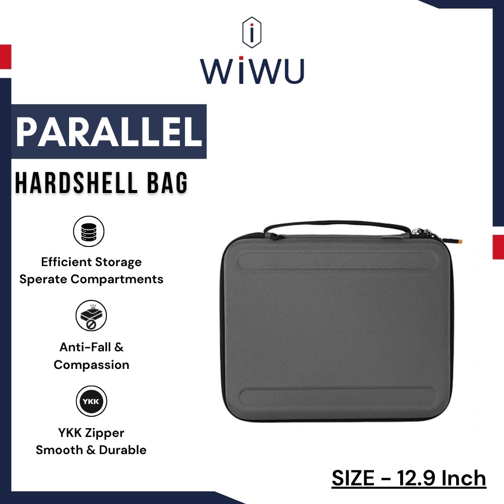 WIWU - Parallel Hardshell Bag (12.9") - Grey
