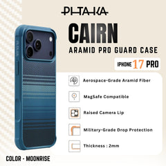 PITAKA - Aramid Pro Guard ( Cairn ) Case For iPhone 17 Pro - Moonrise
