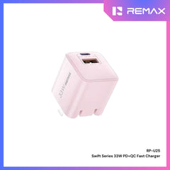 REMAX - RP-U25 Swift Series 33W PD+QC Fast Charger - Pink