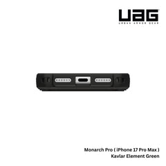 UAG - Monarch Pro Case For iPhone 17 Pro Max - Kevlar Element Green