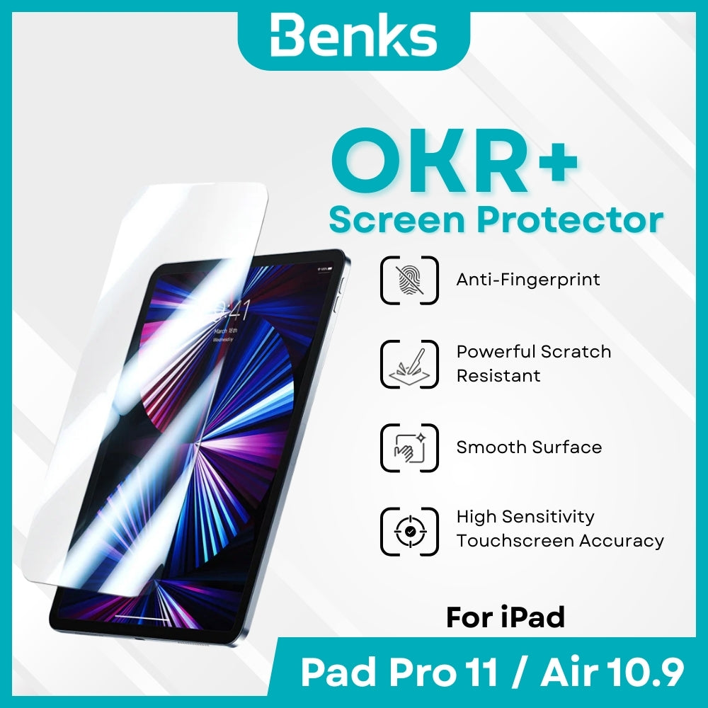 BENKS - OKR+ Screen Protector - New Pad Pro 11 / Air 10.9