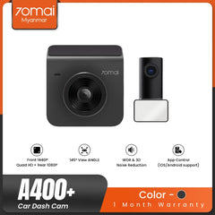 70mai - A400-1 Dual Channel Dash Cam Set ( 1440p QHD )