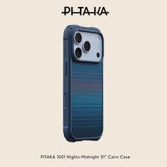 PITAKA - 1001 Nights-Midnight 01 Cairn Case For iPhone 18 Pro Max - Moonrise 2.0