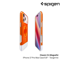 Spigen - Classic C1 Magfit Case For iPhone 17 Pro Max - Tangerine