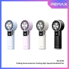REMAX - RS-SF30 Folding Semiconductor Cooling High-Speed Handheld Fan - Purple