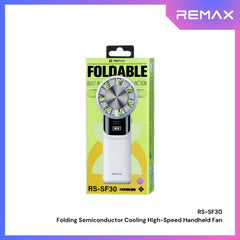 REMAX - RS-SF30 Folding Semiconductor Cooling High-Speed Handheld Fan - Purple