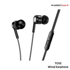 GADGET MAX - TC02 Type-C Wired Earphone - Black