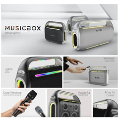 HiFuture - Music Box 300 Bluetooth Wireless Speaker ( 150W ) - Black