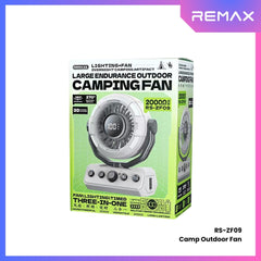 REMAX - RS-ZF09 Outdoor Camping Fan - Khaki