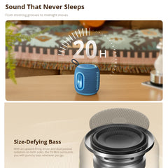 TRONSMART - T8 Mini Portable Wireless Bluetooth Speaker (16W) - Grey