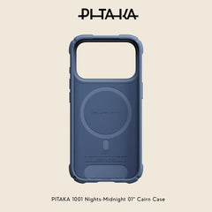PITAKA - 1001 Nights-Midnight 01 Cairn Case For iPhone 18 Pro Max - Moonrise 2.0