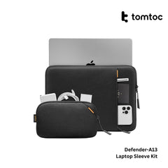 Tomtoc - Defender-A13 Laptop Sleeve Kit ( 14 Inch ) - Black
