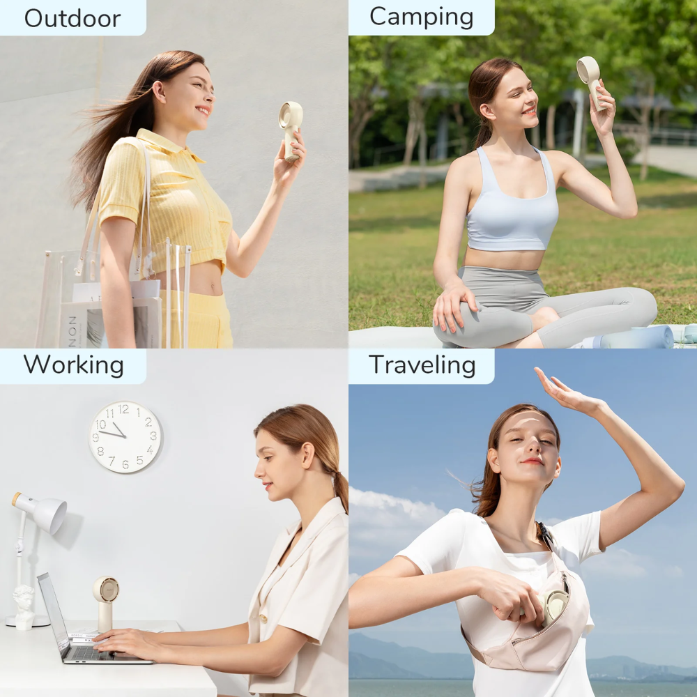 JisuLife - Handheld Fan Life 5 Plus ( 4000mAh ) - Light Brown