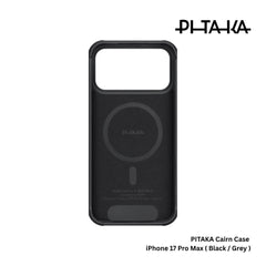 PITAKA - Aramid Pro Guard ( Cairn ) Case For iPhone 17 Pro Max - Black / Grey