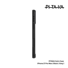 PITAKA - Aramid Pro Guard ( Cairn ) Case For iPhone 17 Pro Max - Black / Grey