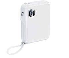 REMAX RPP-579 10000mAh ICYAL SERIES PD20W+QC22.5W CABLED FAST CHARGING POWER BANK-White