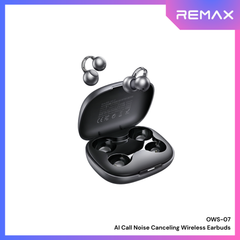 REMAX - OWS-07 Clip-on ear style true wireless stereo music call WIreless Earbuds - Tarnish