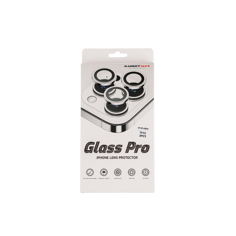 GADGET MAX Glass Pro Camera Lens Protection Glass for iPhone 15 Pro / 15 Pro Max